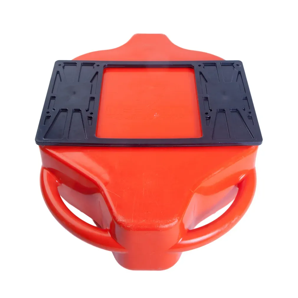 A red plastic container with a black frame on top LIFECELL products