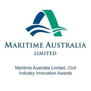 A blue and green logo for maritime australia limited LIFECELL products