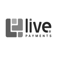 The live Payments logo features a modern green and white design symbolising efficiency and connectivity in payment solutions.