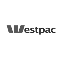 Westpac logo, featuring a red and black stylized 'W,' symbolizing trust and innovation in Australian banking