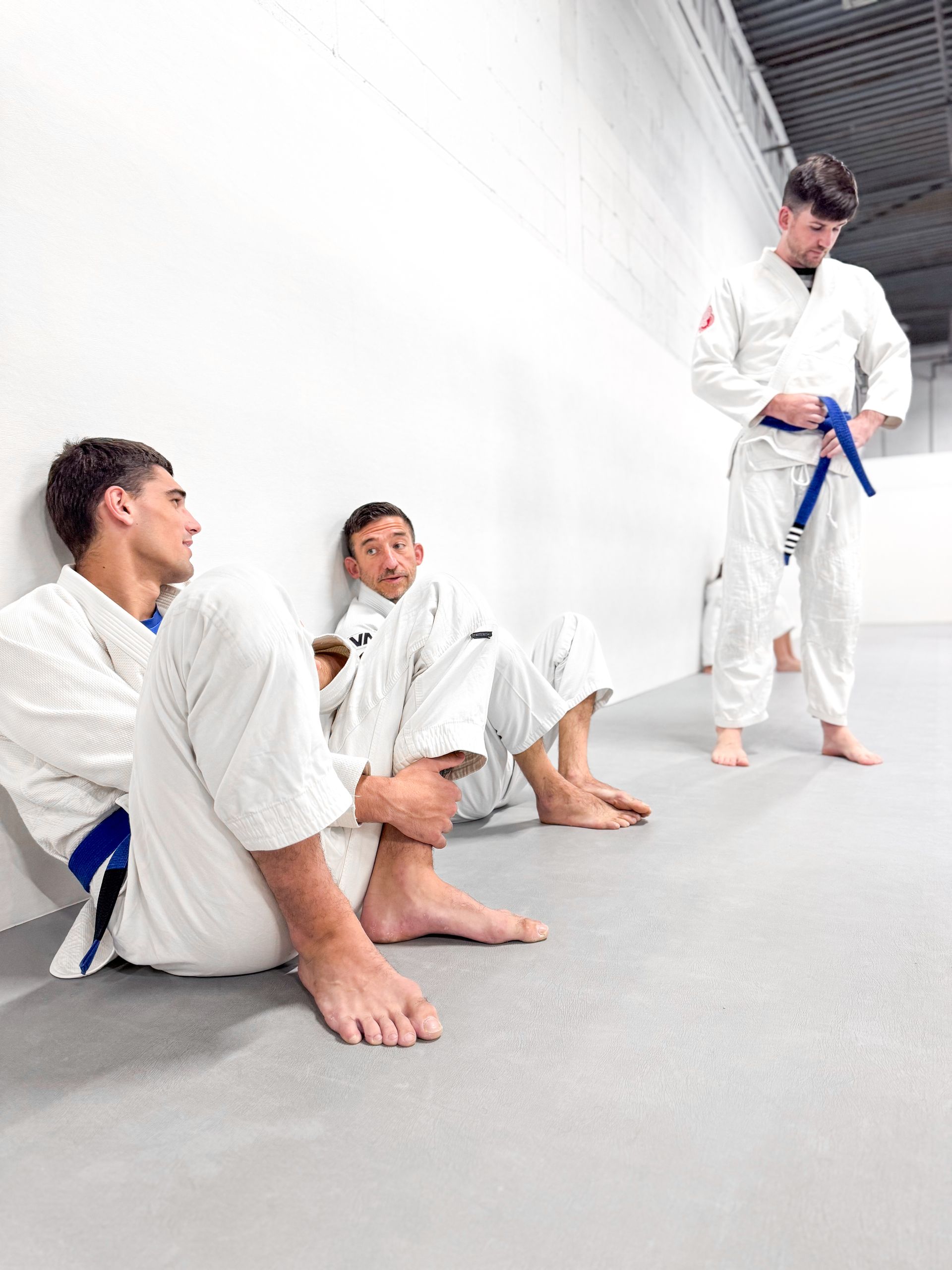 Students training Jiu Jitsu at Breathe Jiu Jitsu in Yaphank, NY, building fitness, and teamwork