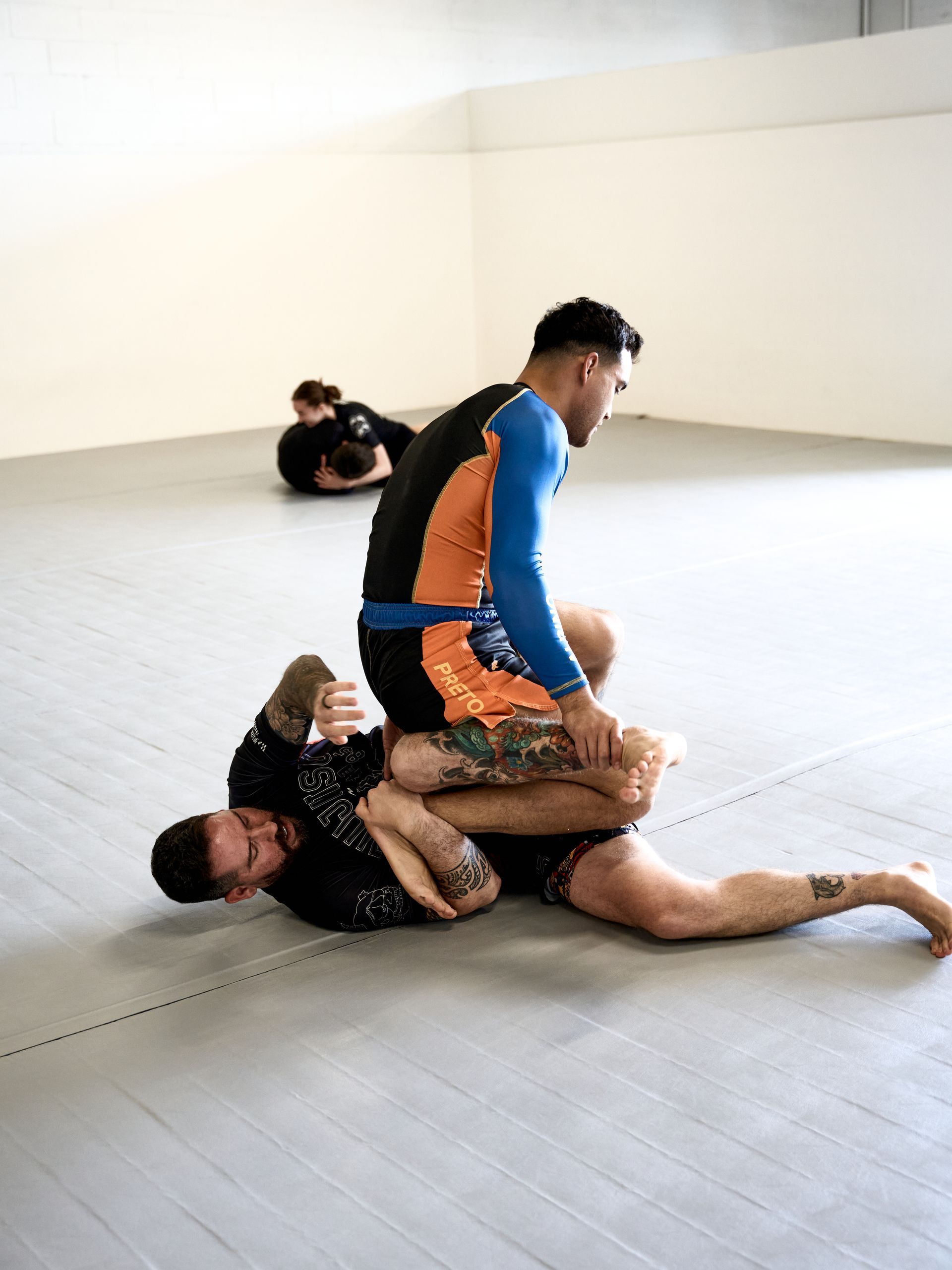 Improve your fitness, confidence, and grappling ability through Jiu‑Jitsu training.