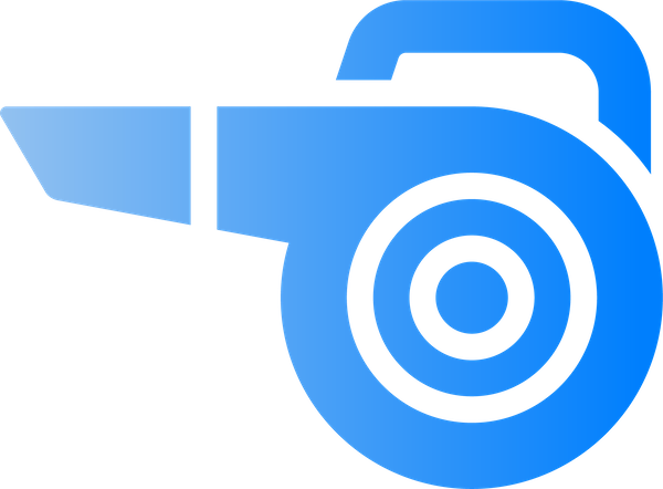 blue leafblower icon