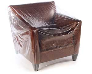 Polythene armchair covers