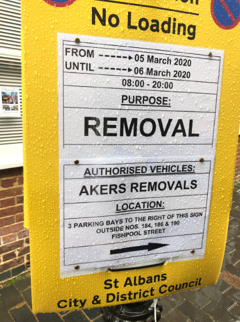 Parking suspensions for your move
