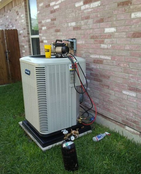 HVAC Unit of An Air Conditioner — Grandview, TX — Kingdom Air Conditioning & Heating