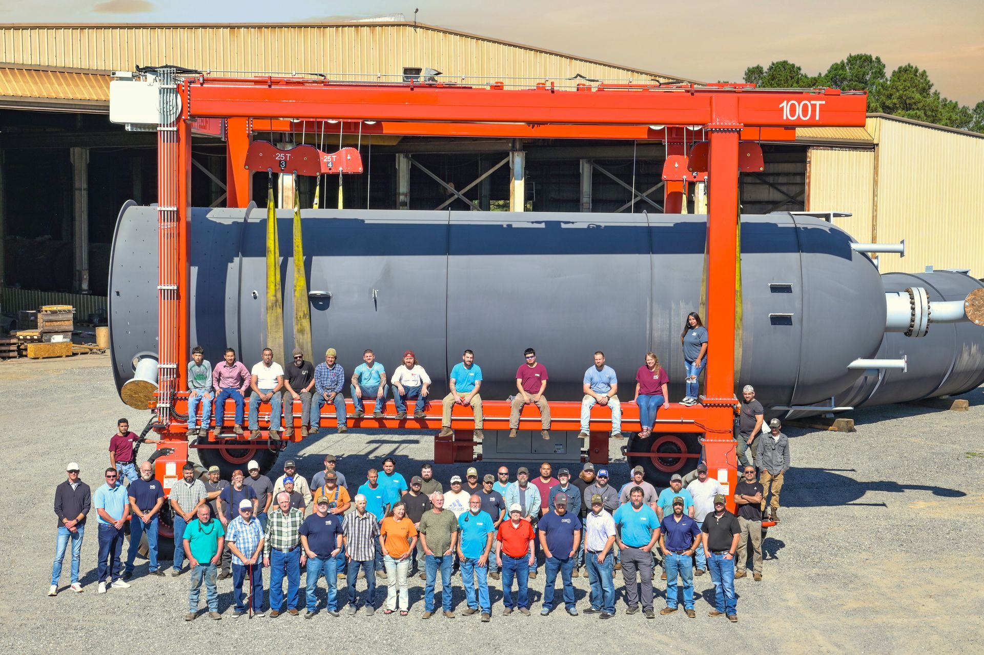 VTech+Employees New 100 TON mobile Crane