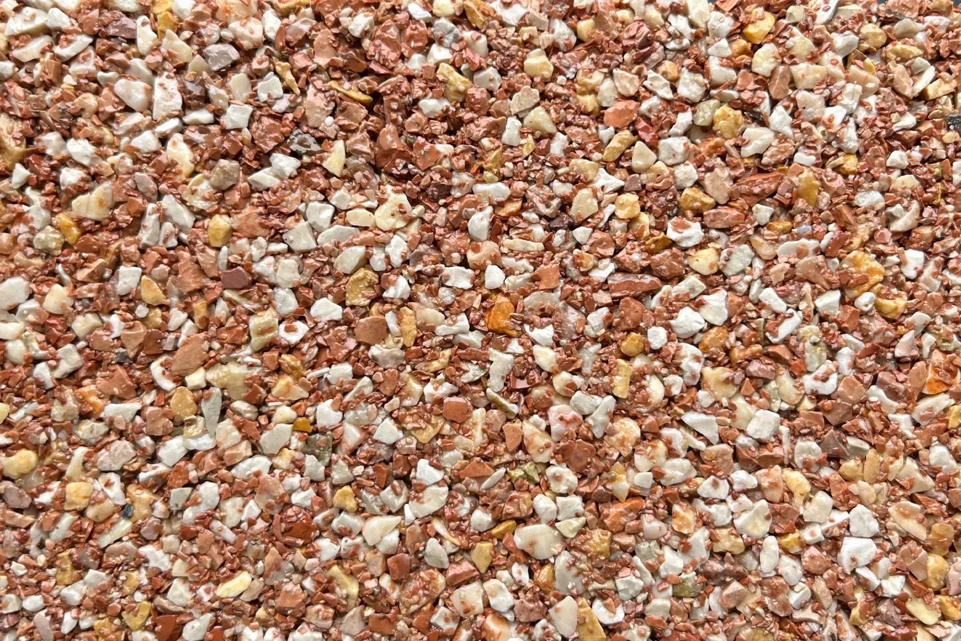 White gold resin driveway colour blend.