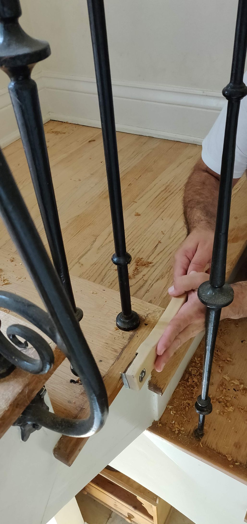 Fixing a railing