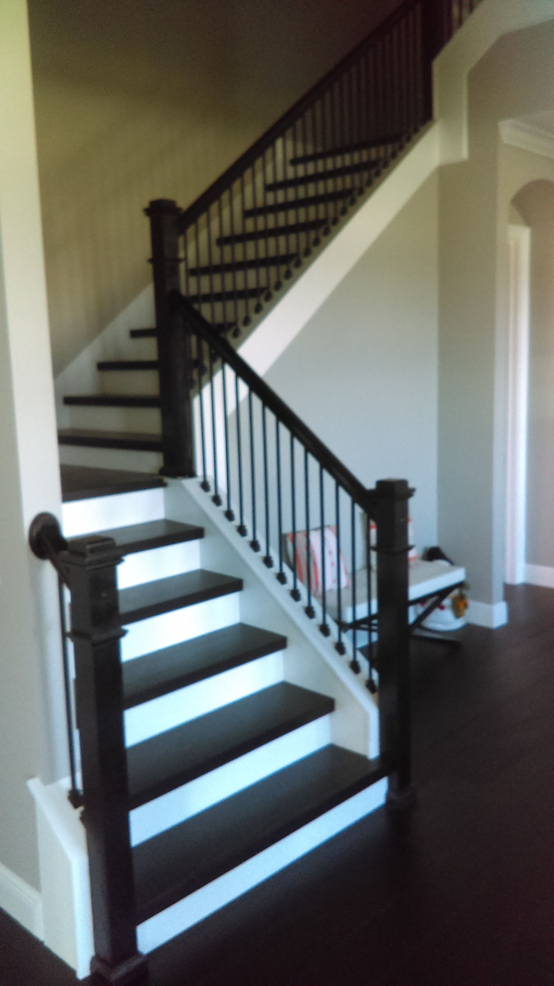 Black and white staircase