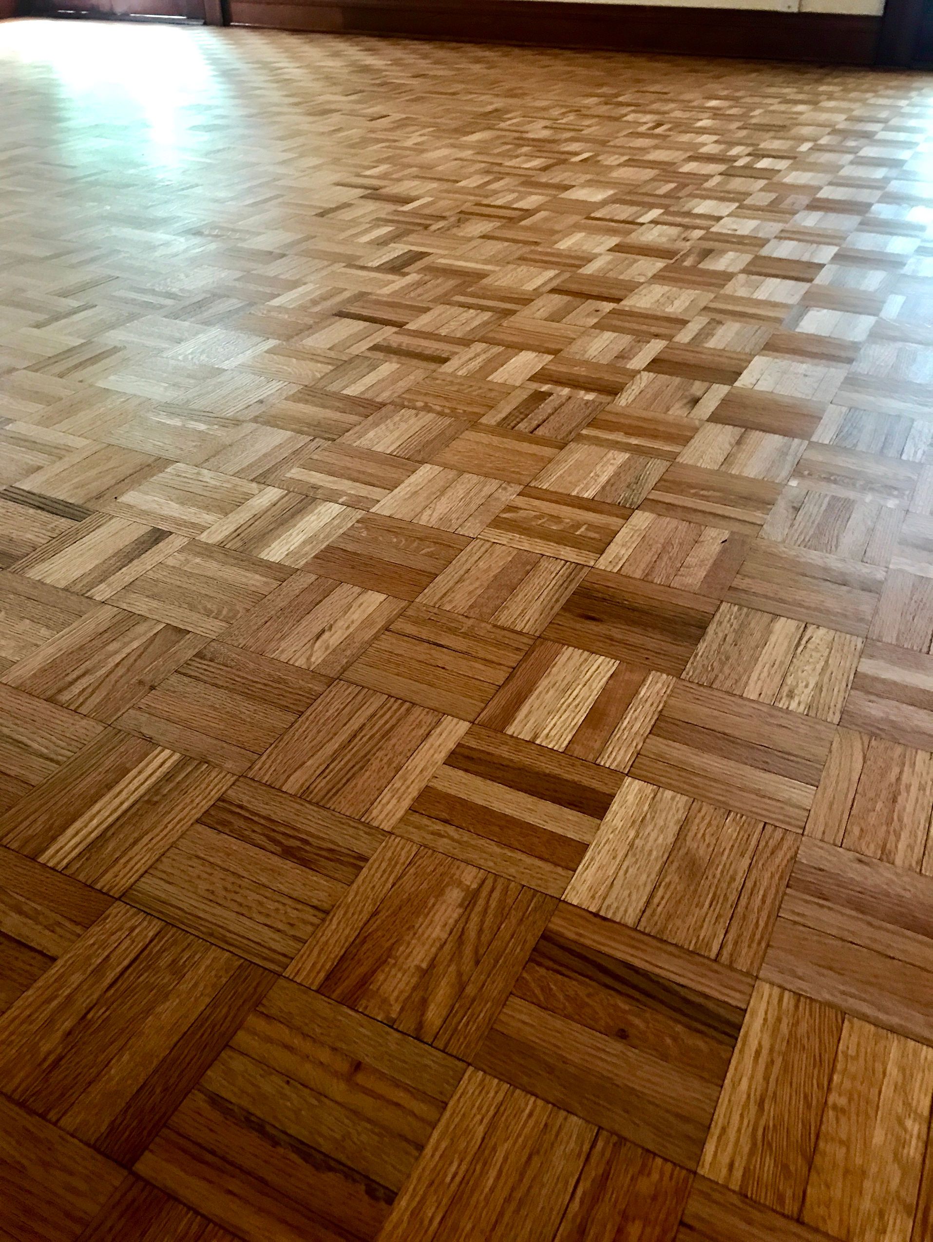 New wooden floor