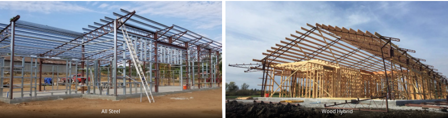A picture of a building under construction and a picture of a building under construction.