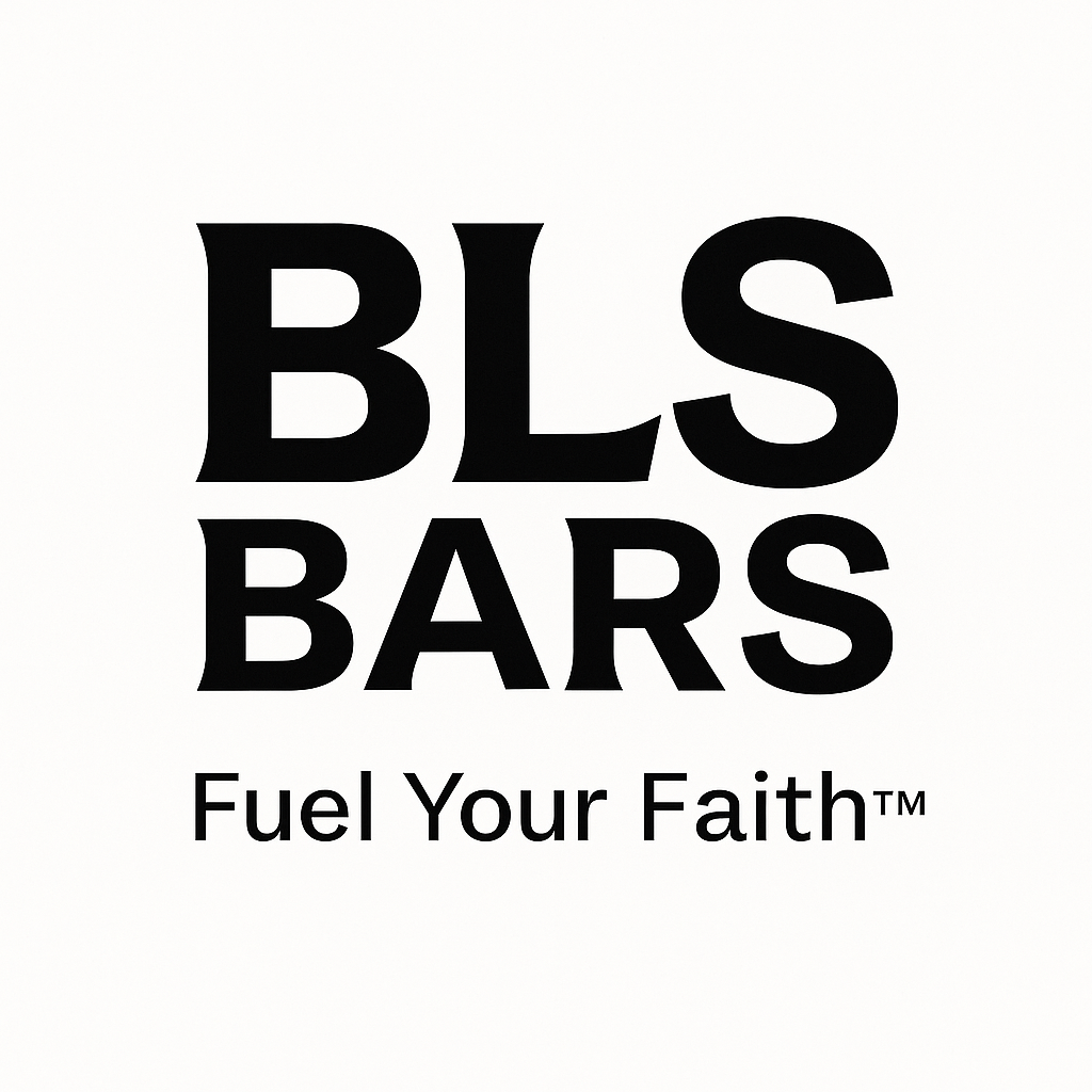 Logo for BLS Bars: Bold black text 