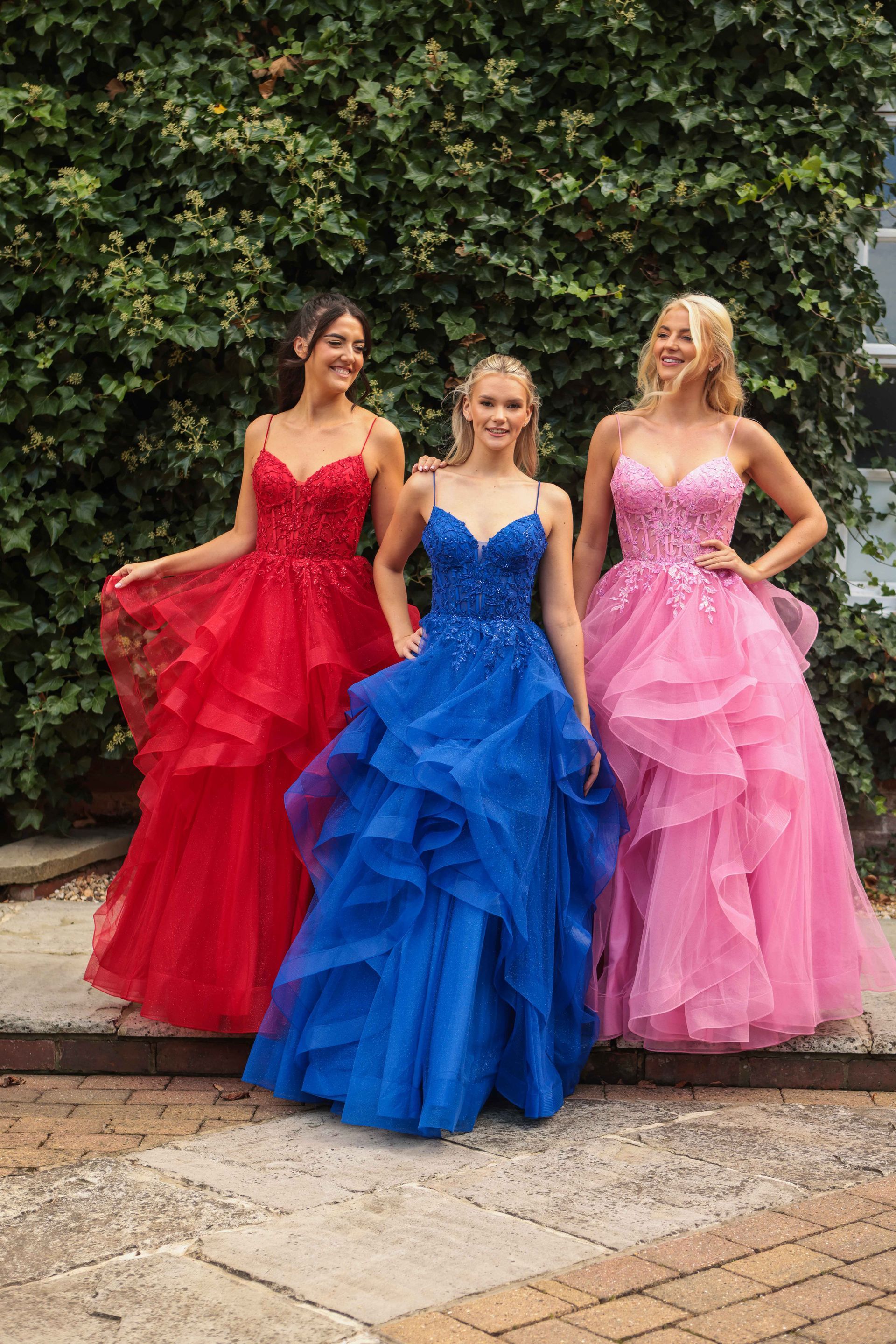 Dusky Pink, Royal and Red