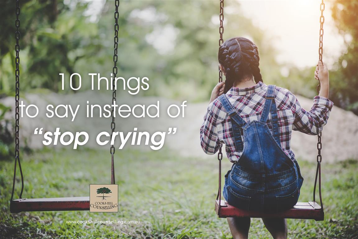 how to comfort a child who is crying