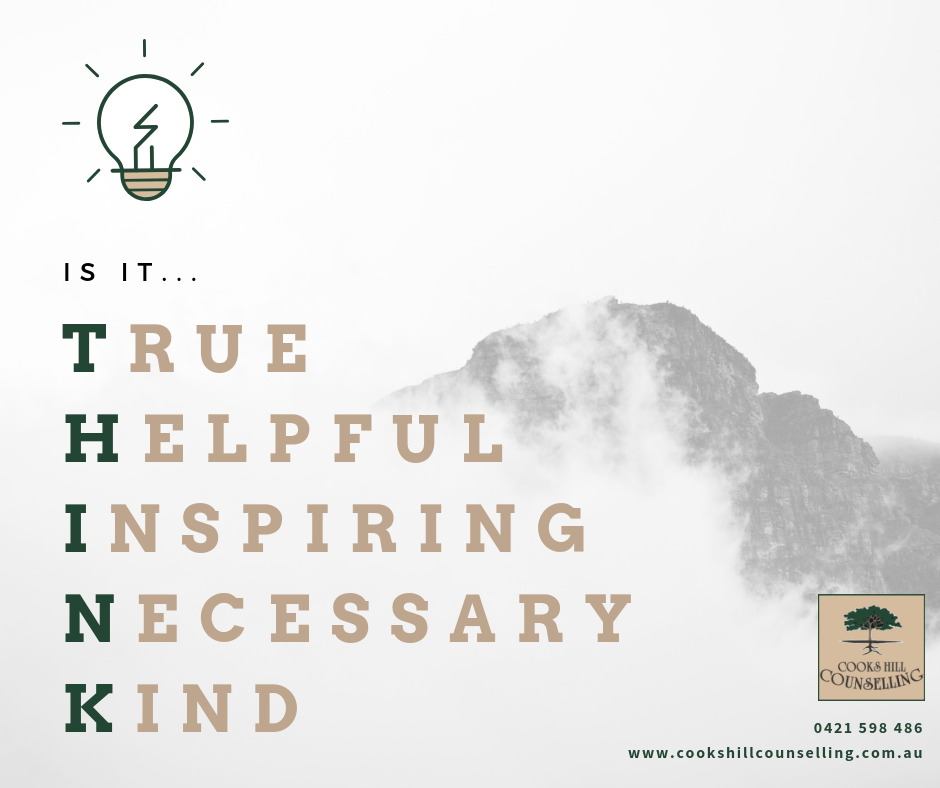 Is it True, Helpful, Necessary and Kind - The THINK method - Cooks Hill Counselling