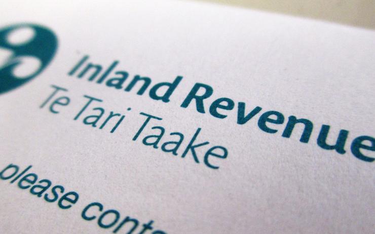 A piece of paper that says inland revenue on it