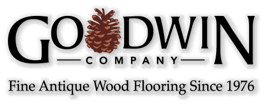The logo for goodwin company fine antique wood flooring since 1976