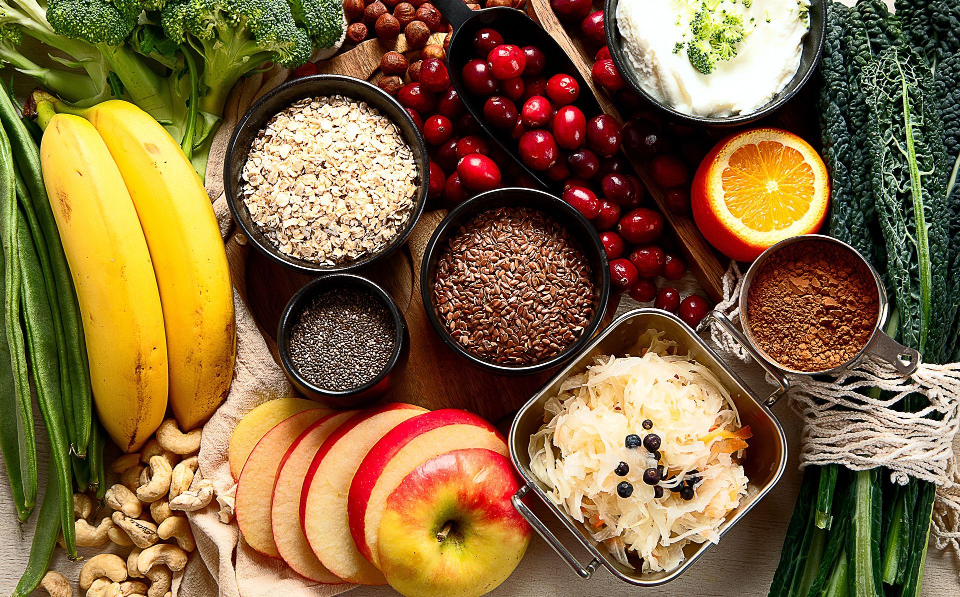 Food in front of dietitian