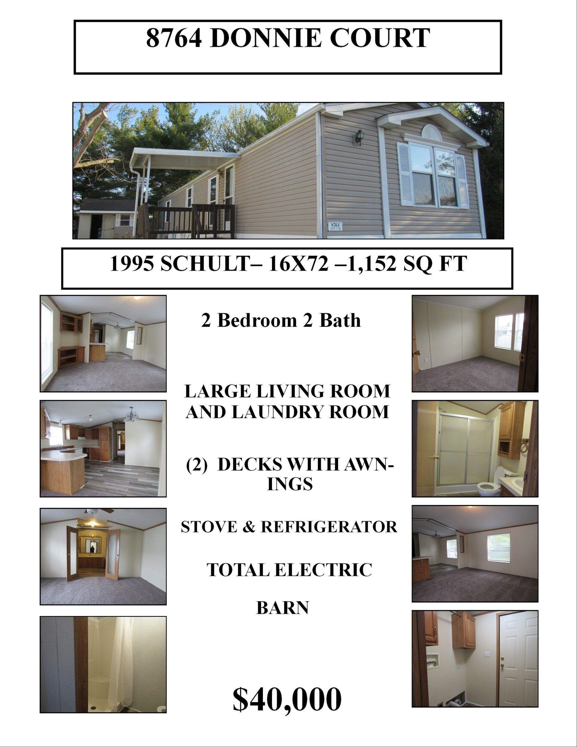 Homes for Sale Lake Of The Pines Mobile Home Park Indianapolis, Indiana