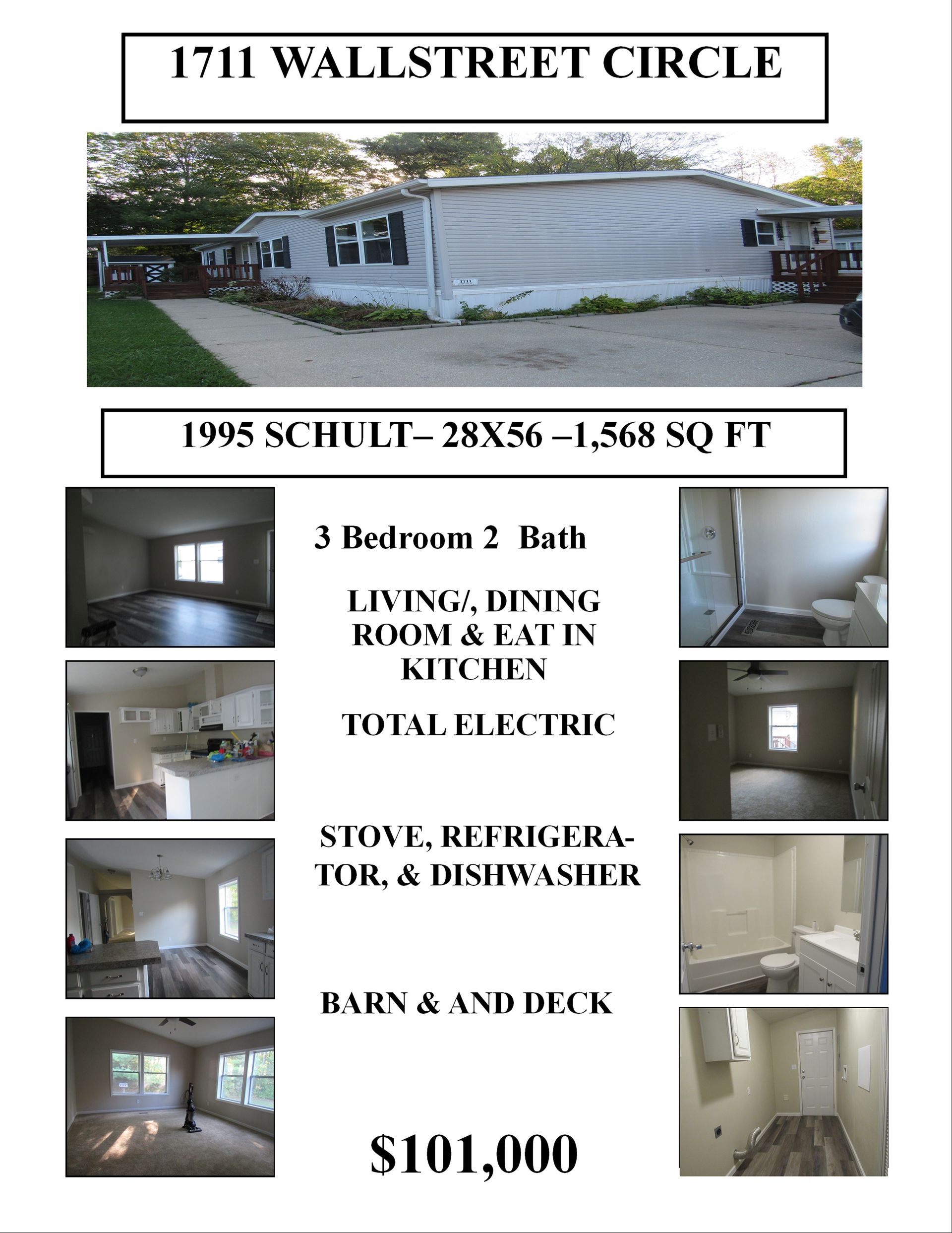 Homes for Sale Lake Of The Pines Mobile Home Park Indianapolis, Indiana