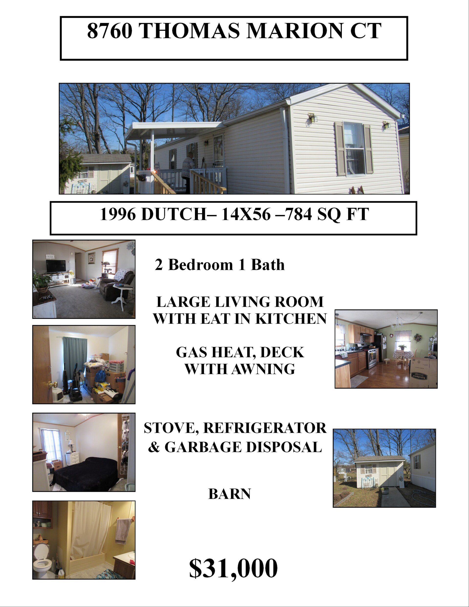 Homes for Sale Lake Of The Pines Mobile Home Park Indianapolis, Indiana