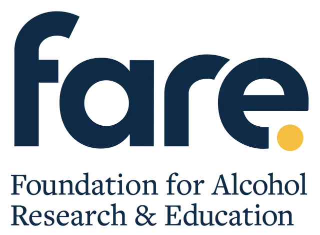 Logo for the Foundation for Alcohol Research & Education (FARE), featuring the word 