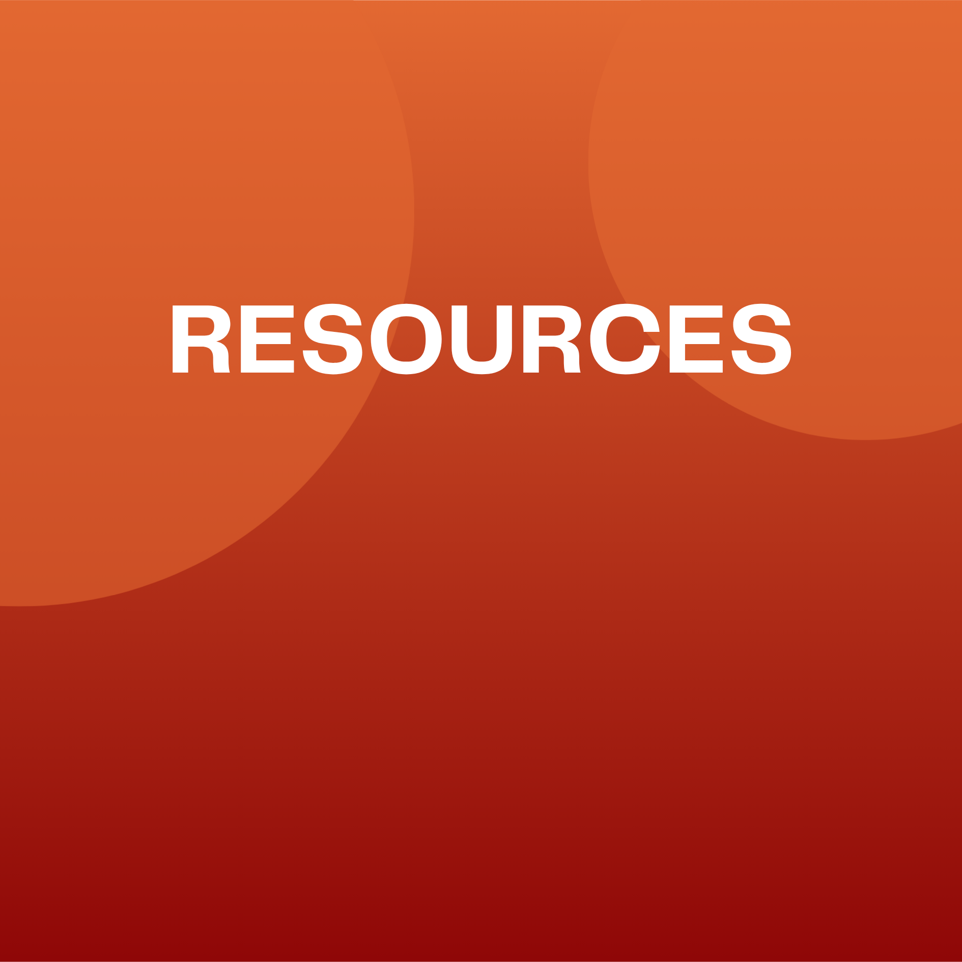 A gradient background transitioning from orange to red with the centered, white, uppercase text 