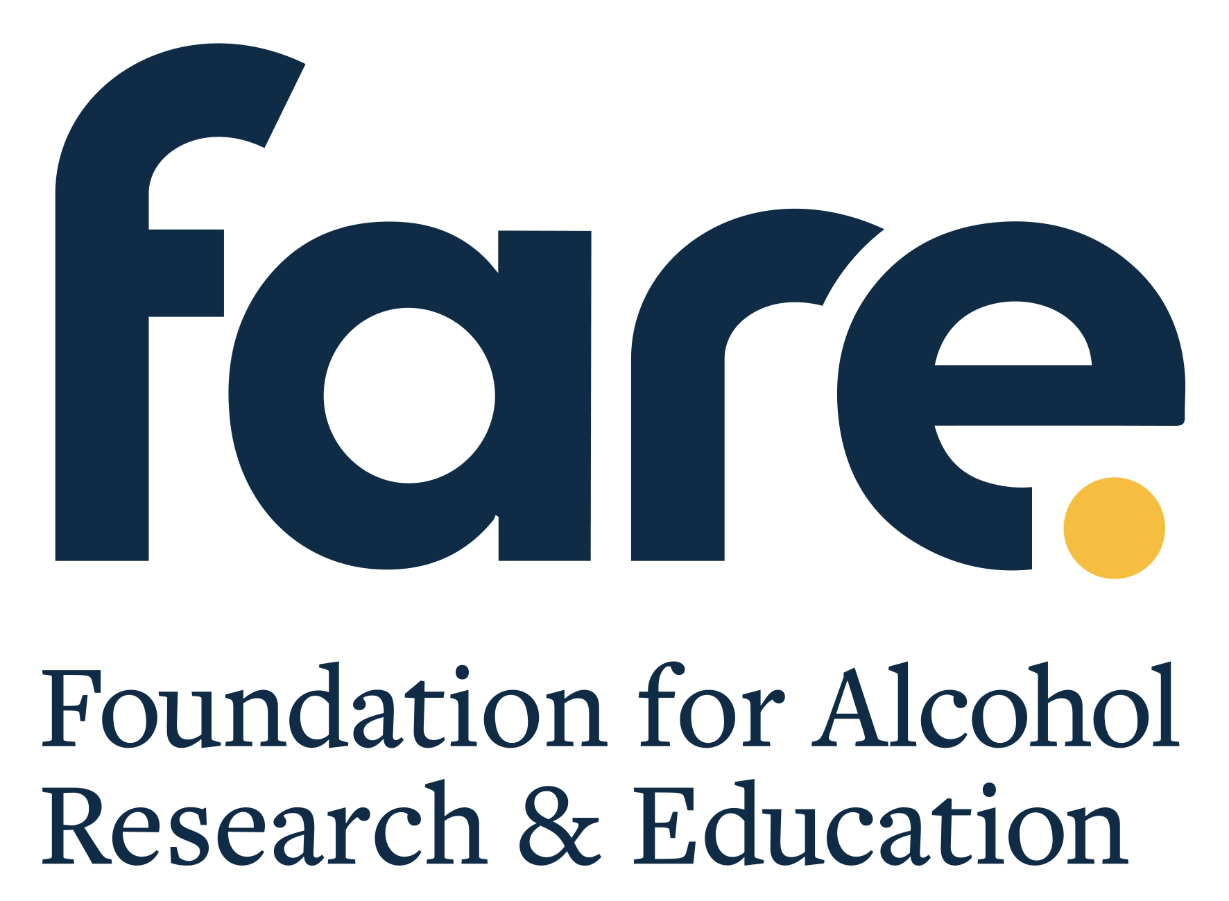 The logo for the Foundation for Alcohol Research and Education (FARE), featuring the text 