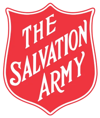 The Salvation Army logo: a red shield shape with white text reading 