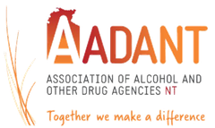 Logo for AADANT, the Association of Alcohol and Other Drug Agencies NT, featuring the text