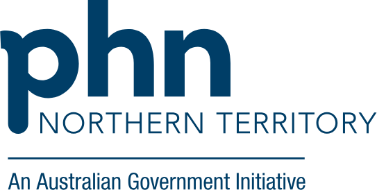 The logo for the phn northern territory is blue and white