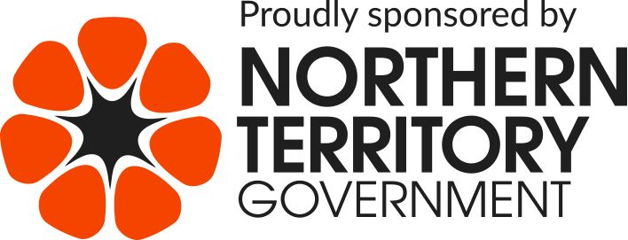 Logo of the Northern Territory Government, featuring a stylized orange sturt's desert rose flower next to the text.