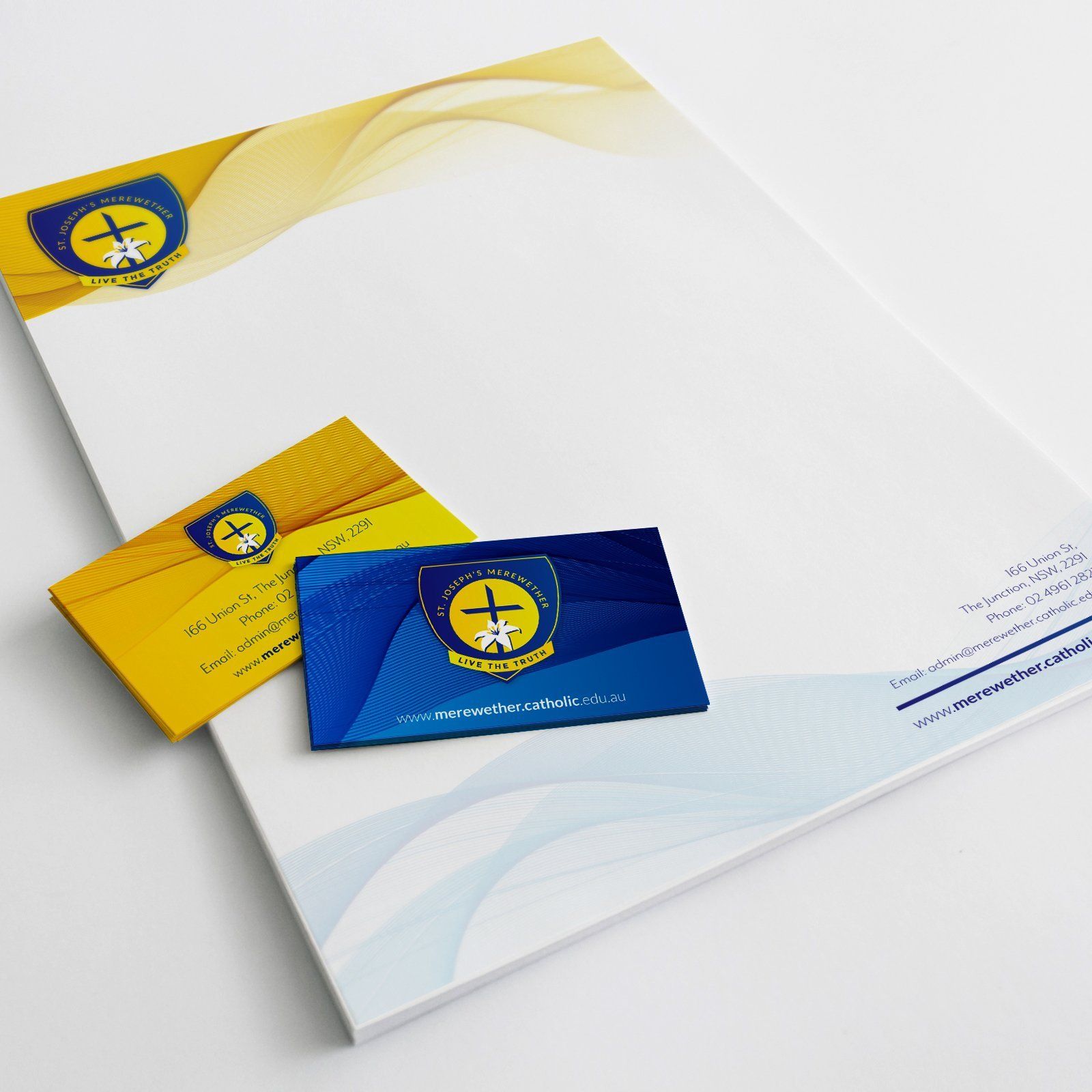 Catholic Schools Office Letterhead and Business Card
