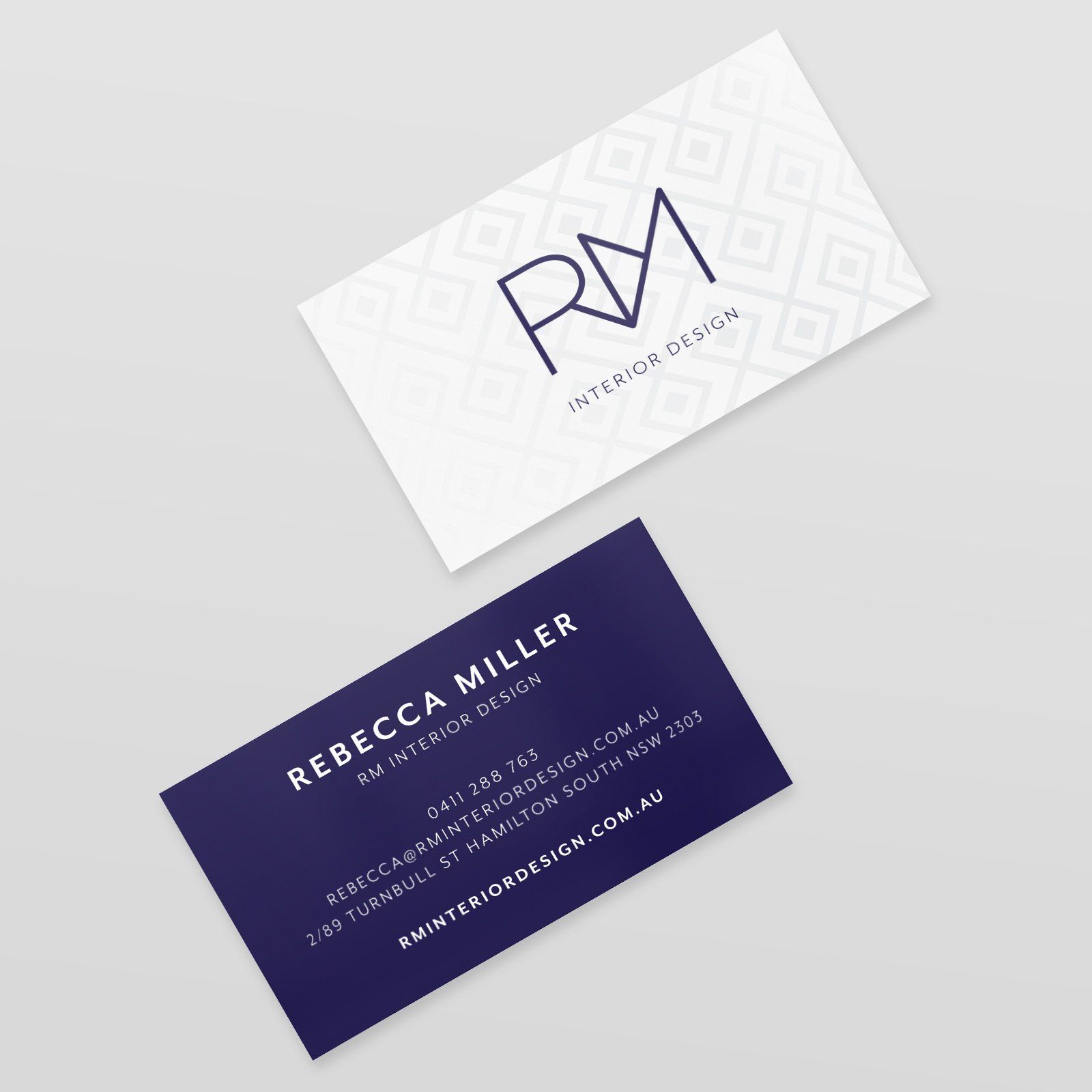 RM Interior Design Business Card