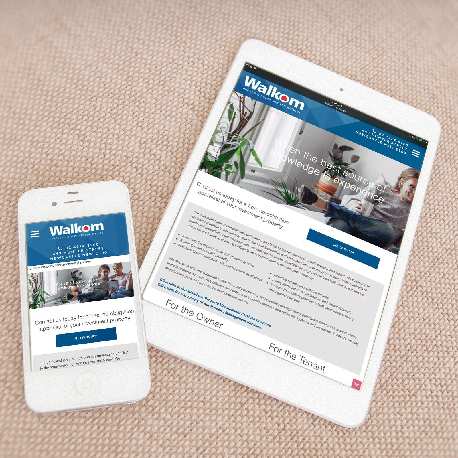Walkom Real Estate Responsive Website