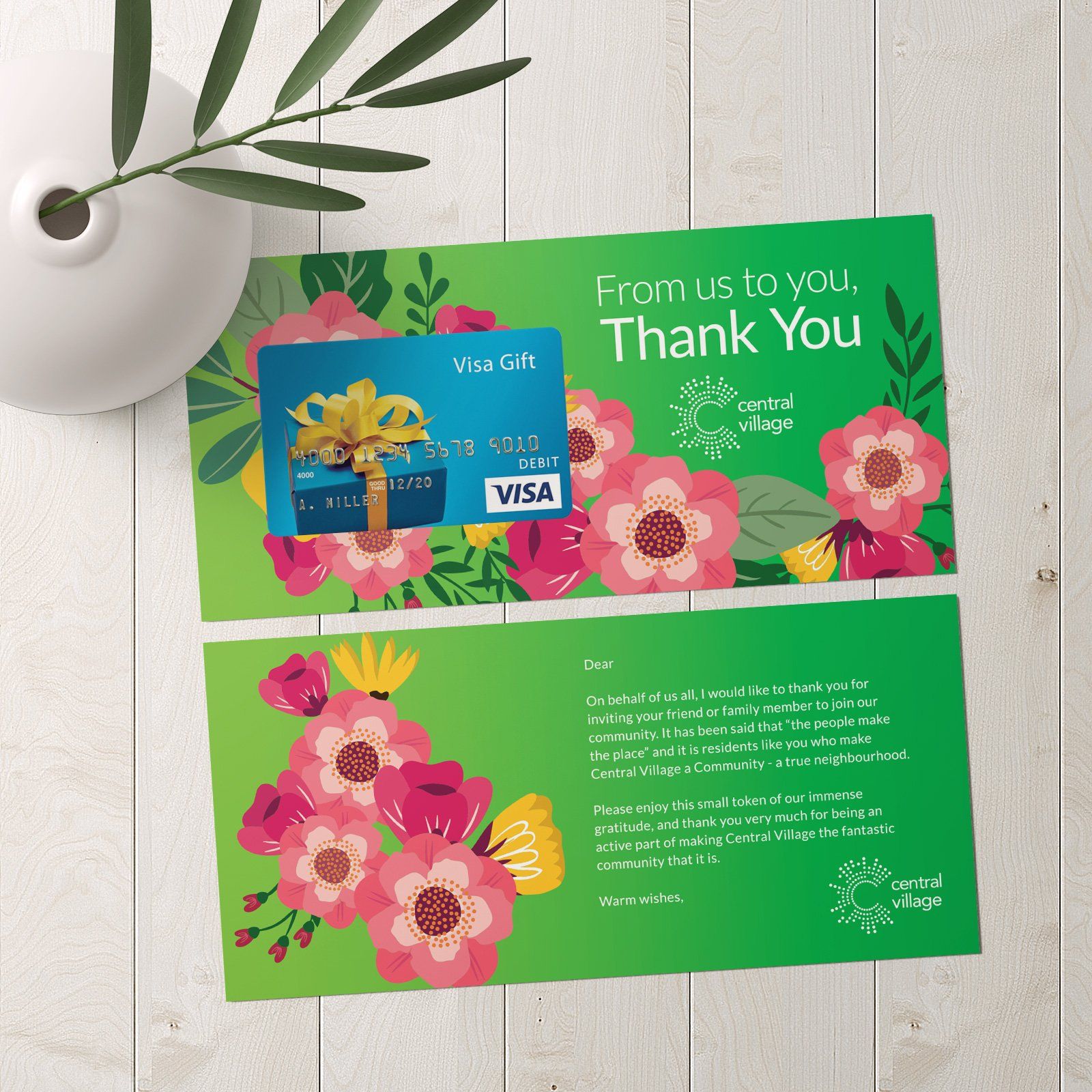 Central Village DL Thank You Gift Card