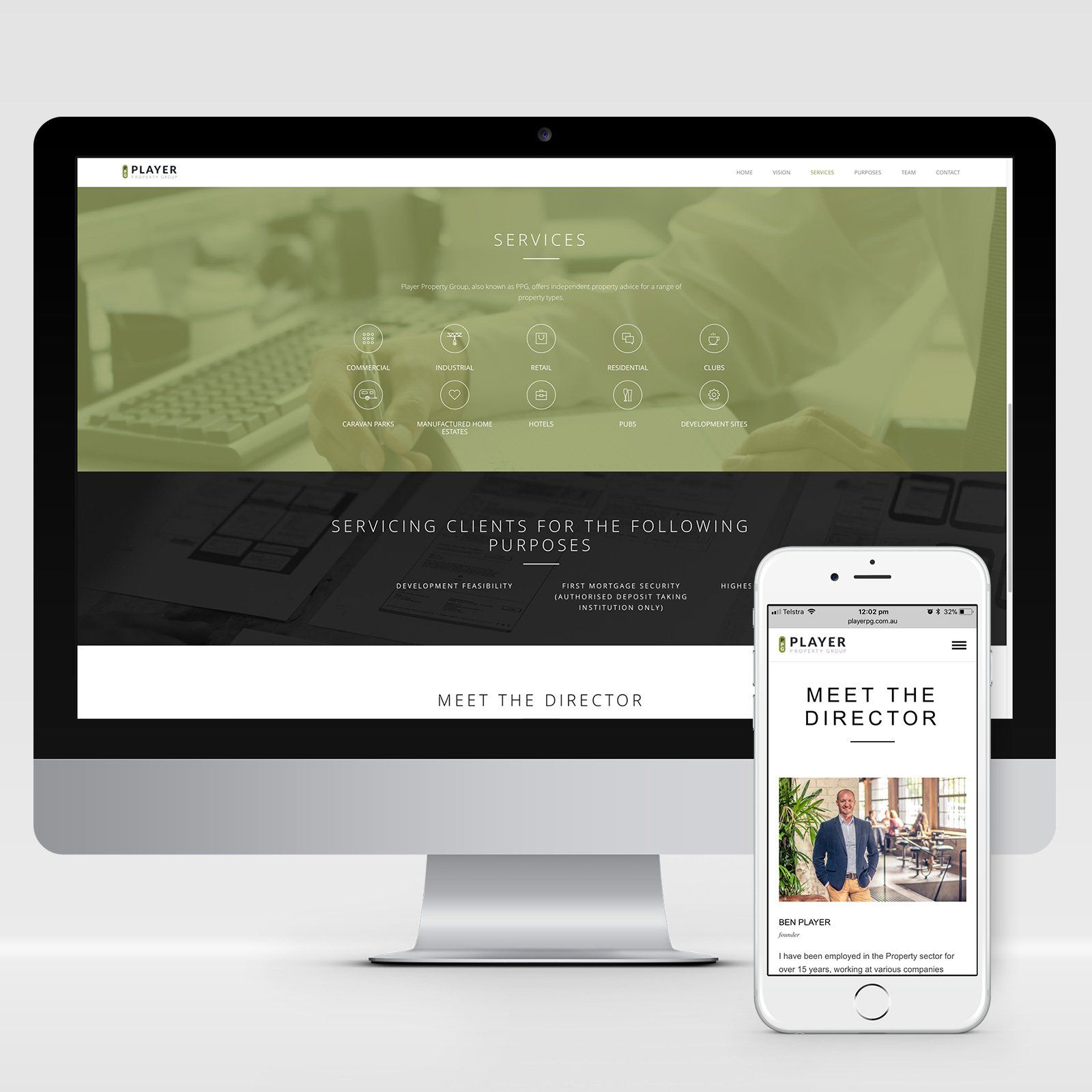 Player Property Group Responsive Website
