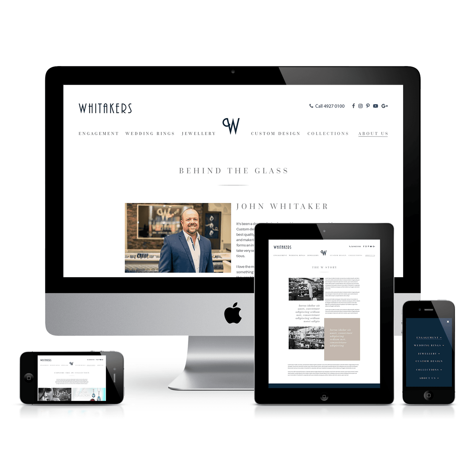 Whitakers Website - Mobile Responsive