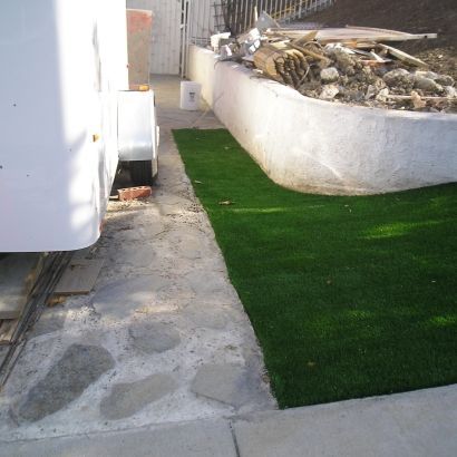 stone walkway and turf