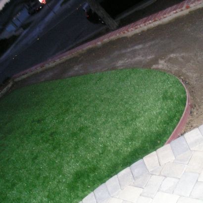 artificial grass and bender board