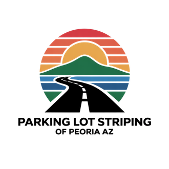 Parking Lot Striping of Peoria AZ logo for professional striping and asphalt services