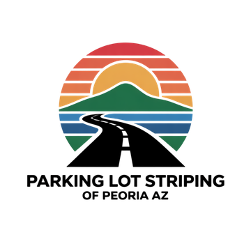 Parking Lot Striping of Peoria AZ logo for professional striping and asphalt services