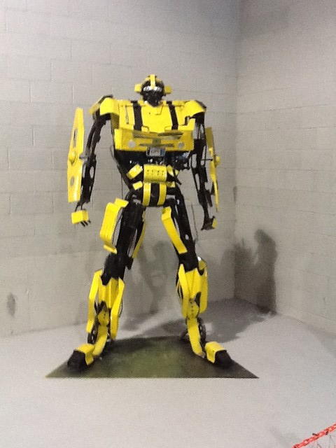 Yellow metal robot — Art Gallery in Staten Island, NY