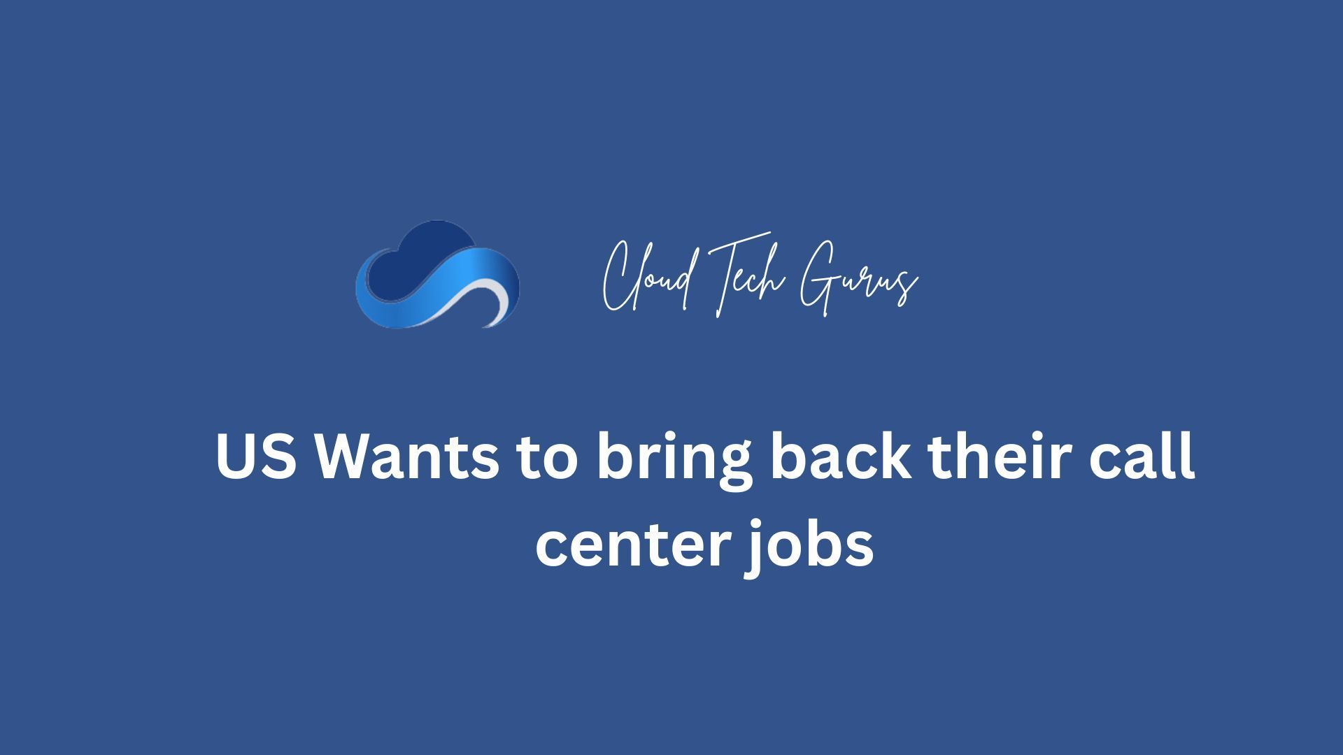 Blue graphic: Cloud Tech Group logo above text