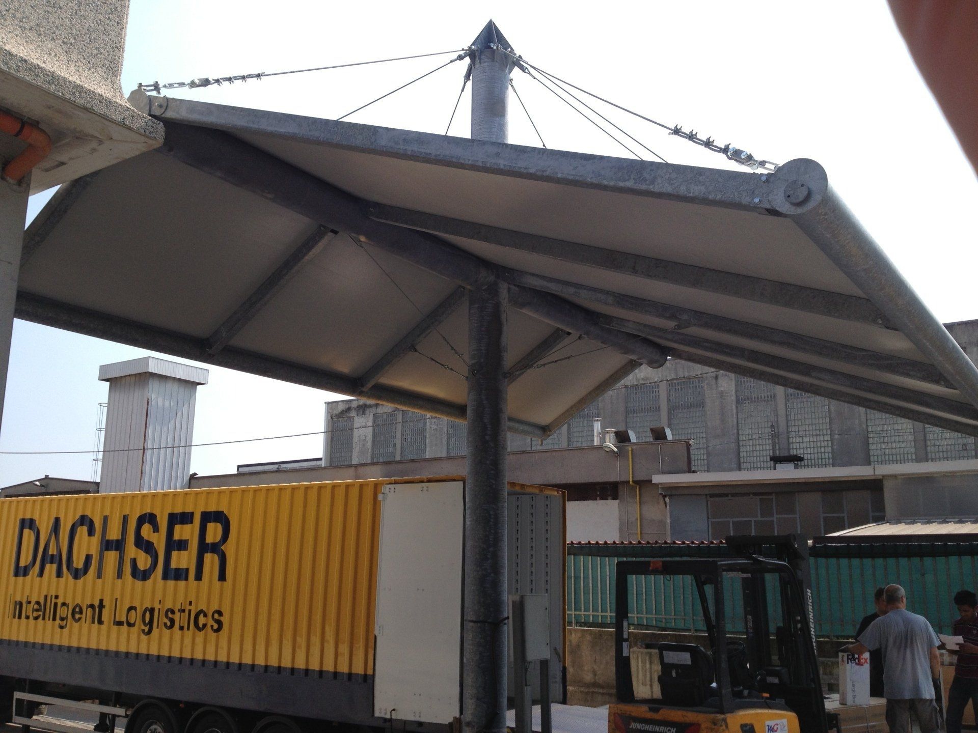 telone copertura esterna villa