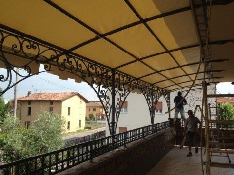telone per copertura tettoia balcone