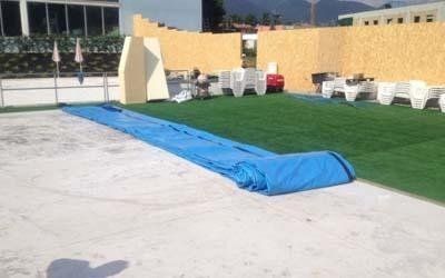 telo di copertura piscina in PVC