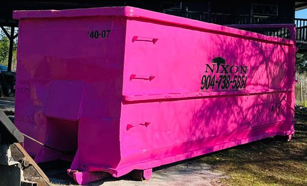 cost to rent a 40 cubic yard dumpster from Nixon Outdoor Services