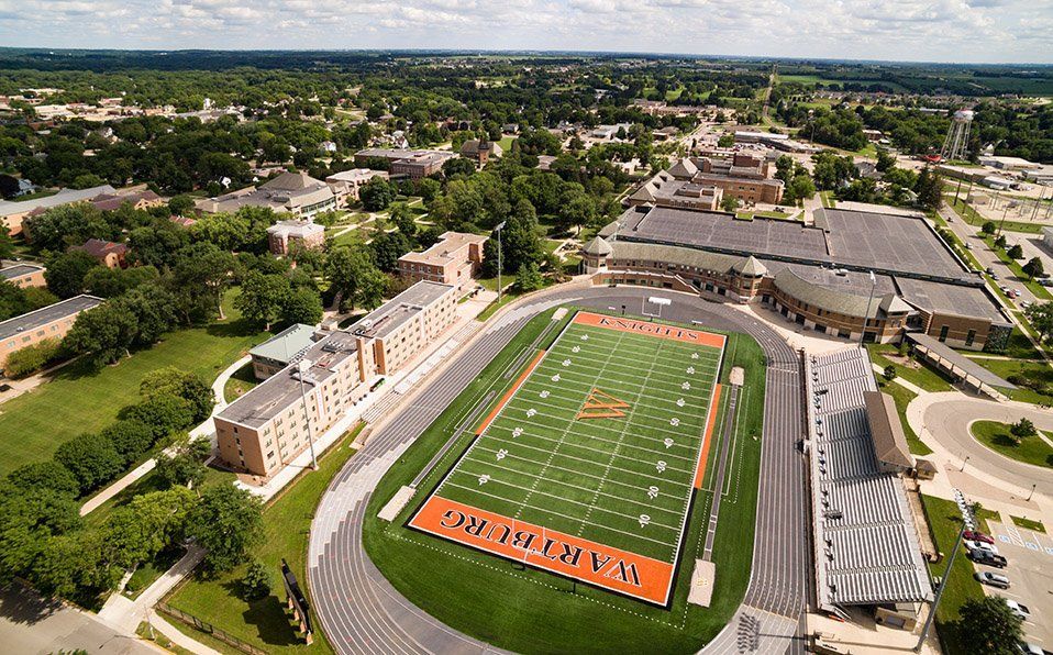 aerial photo of Wartburg stadium